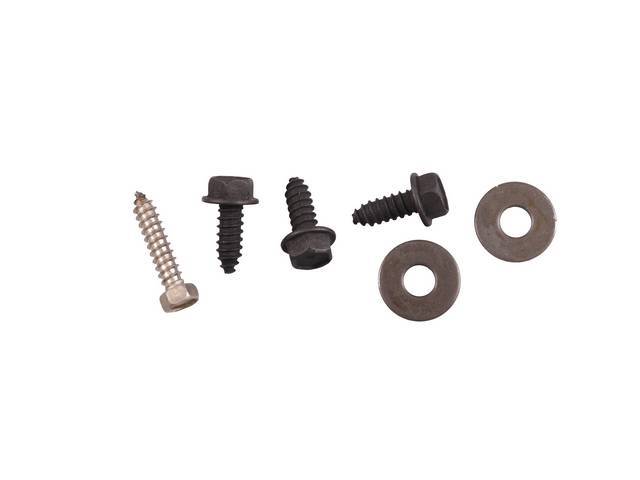 Underpan / Flexplate Cover Fastener Kit, 6-pc OE Correct AMK Products reproduction for (69-75)