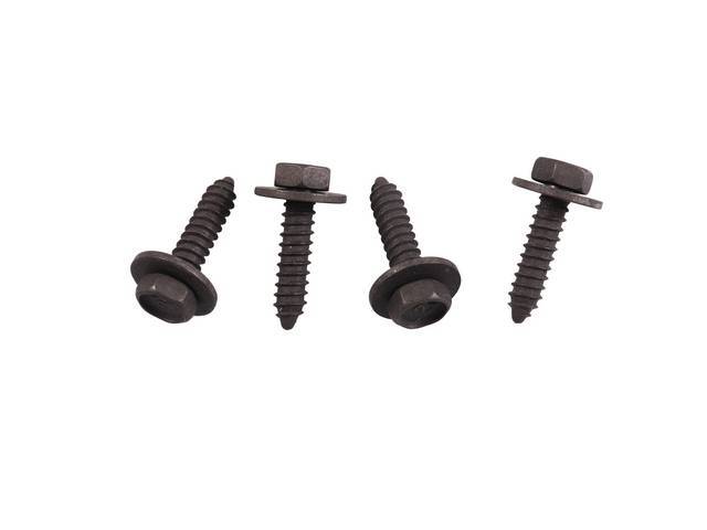 Underpan / Flexplate Cover Fastener Kit, 4-pc OE Correct AMK Products reproduction for (64-67)