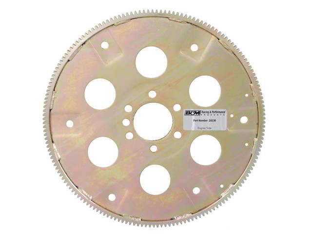 FLEXPLATE, B & M, 168 Tooth, Dual Ring Gear, internal engine balance, 2-piece rear main seal, 10 3/4 inch and 11 1/2 inch bolt circle, SFI 29.1 Approved