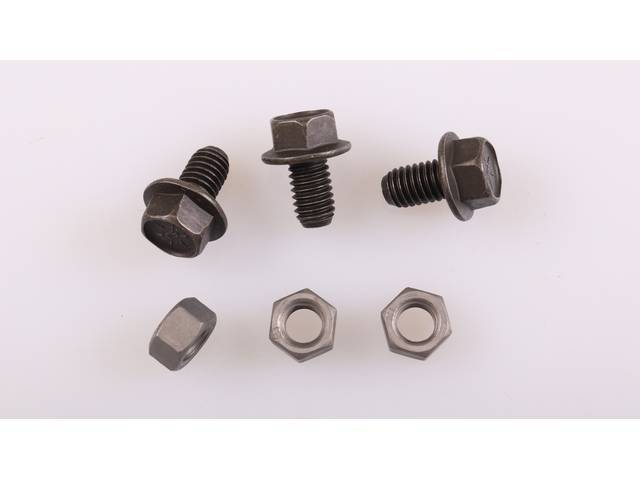 Torque Converter Fastener Kit, PG / TH350, 6-piece kit, OE Correct AMK Products reproduction for (71-78)