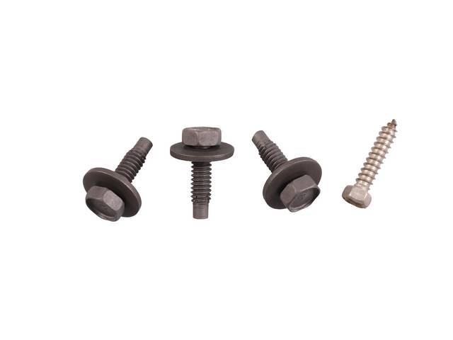 Underpan / Flexplate Cover Fastener Kit, 4-pc OE Correct AMK Products reproduction for (1975)