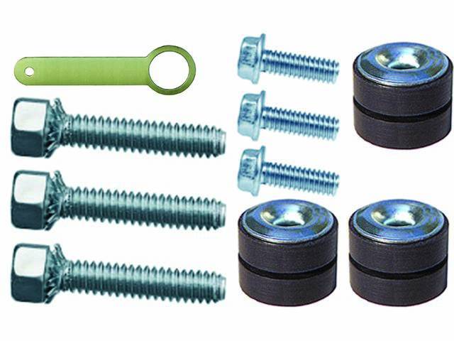 Windshield Wiper Motor to Firewall Fastener Kit, 10-pieces, OE-Correct repro