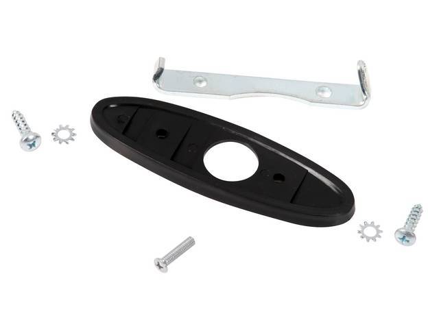Outside Rear View Mirror Mounting Kit, Remote Bullet Type Mirror, LH / Driver side