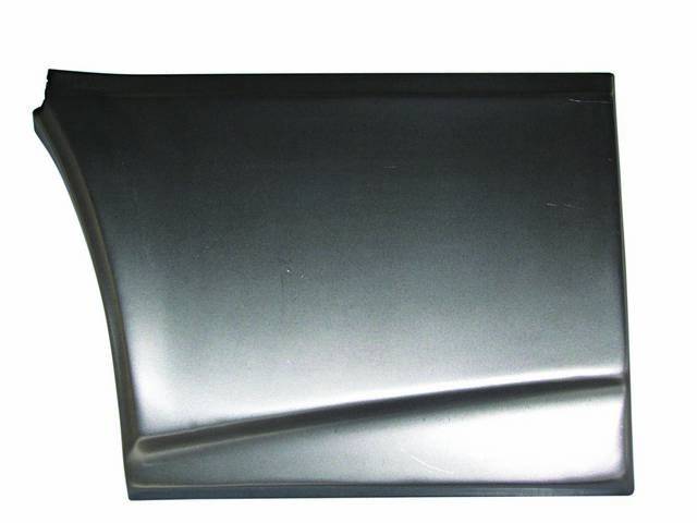Front Lower Quarter Repair Panel, Front of well, RH / Passenger Side, 12 inch height x 17 inch length