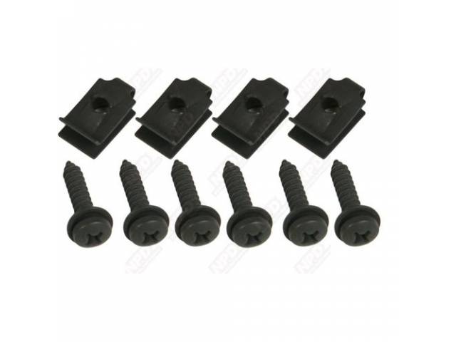 Console Front Cover Fastener Kit, 8-pc kit for (70-72)