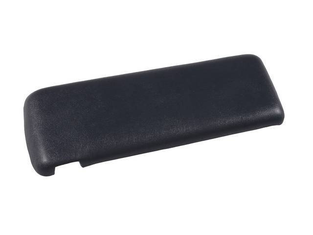 DOOR / LID / PAD, Console / Seat Separator Glove Box, dark blue, urethane, OER repro  ** now incl stop bracket installed **