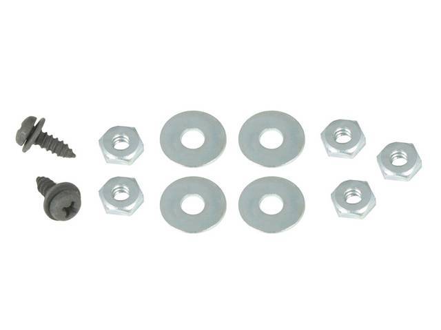 Instrument Panel Trim Plate Fastener Kit, RH, 11-pc OE Correct AMK Products reproduction for (1969)