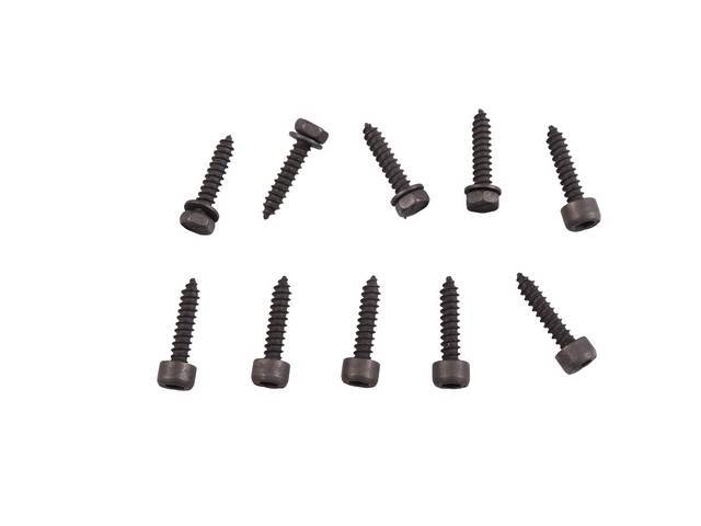 Instrument Bezel Fastener Kit, 10-pc OE Correct AMK Products reproduction for (79-81)