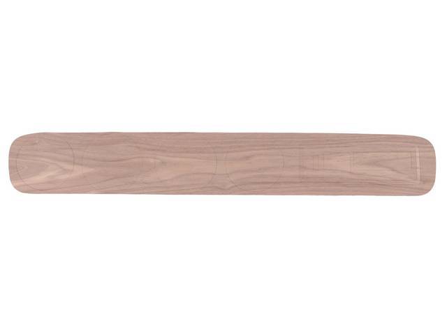 INSERT, Instrument Panel Trim Plate, walnut veneer wood