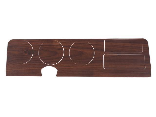 INSERT, Instrument Panel Cluster, vinyl wood finish overlay,