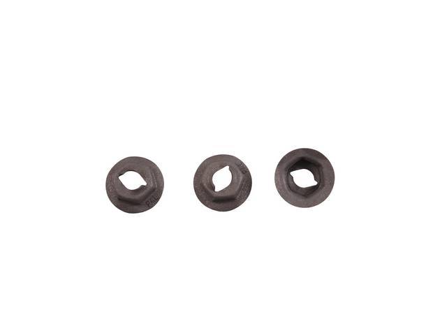 Instrument Panel Moldings Fastener Kit, 3-pieces, OE Correct AMK Products reproduction for (64-65)
