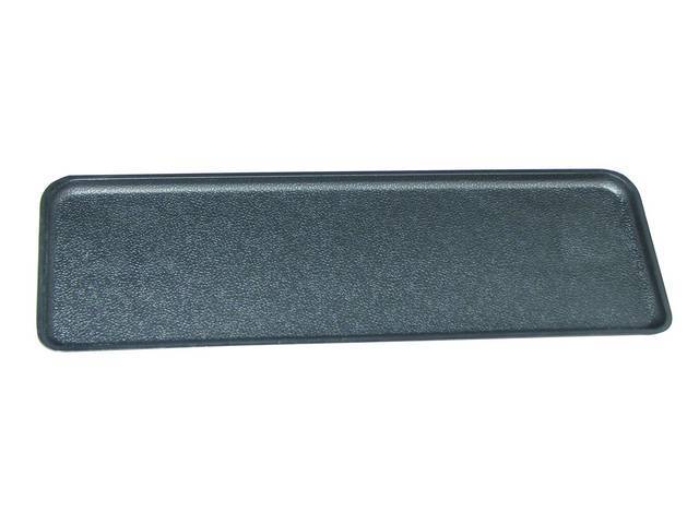 Instrument Panel Radio Opening Cover Plate, black w/ similar grain to OE, incl attaching nuts, Reproduction for (78-81)