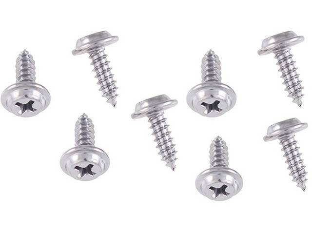 Glove Box and Glove Box Door Fastener Kit, 8-pc Kit includes screws for (64-67)