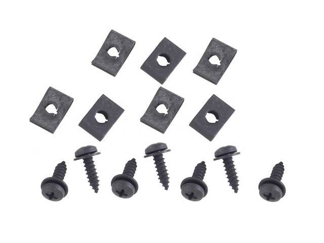 Glove Box Fastener Kit, 14-pc OE Correct AMK Products reproduction for (67-68)