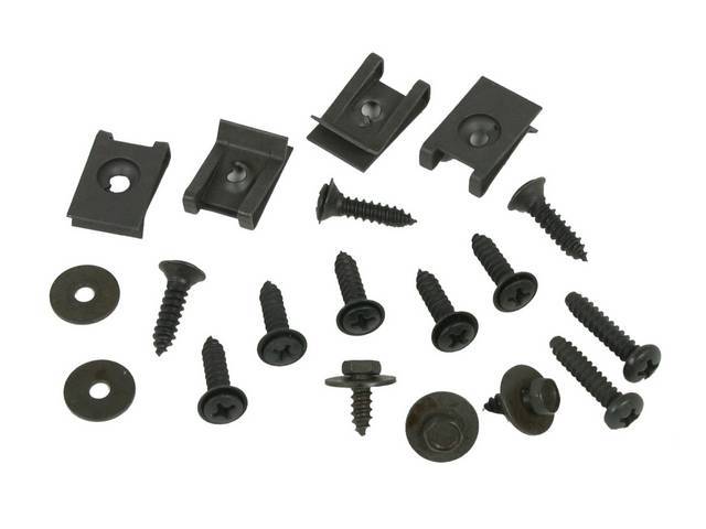 FASTENER KIT, Glove Box Door and Stop, (18) incl screws and spring nuts
