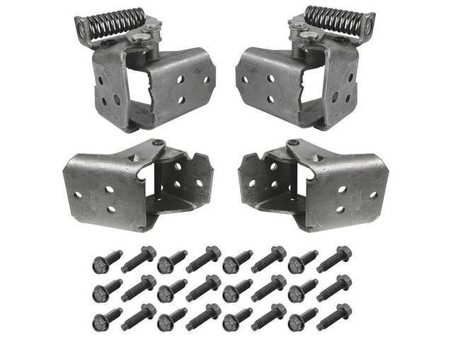 Door Hinge Assembly Set, Upper and Lower, Restoparts repro