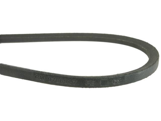 BELT, Generator / Alternator, Cloth Wrapped OE Style belt W/ *GM* and P/N *9786817* stamped into belt, OE Style Repro