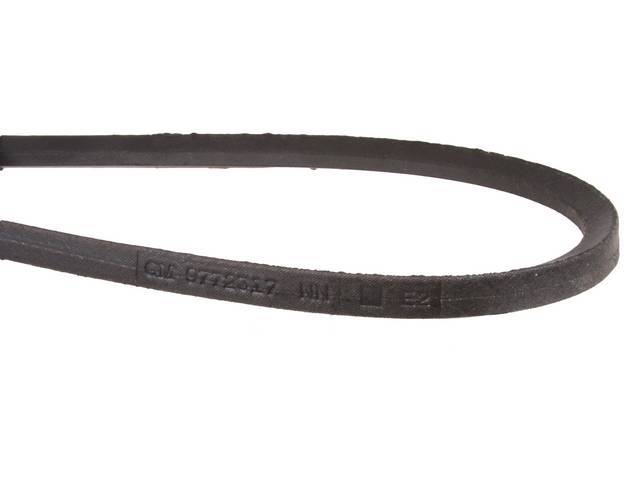 BELT, A/C, Cloth Wrapped OE Style belt W/ *GM* and P/N *9772317* stamped into belt, 2nd Quarter (car built in 2nd Quarter of 1964), OE Style Repro