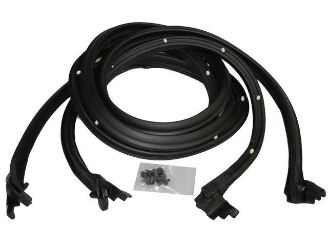 WEATHERSTRIP SET, Front Door, Repro  ** Limited Lifetime Warranty, see incl card for details **