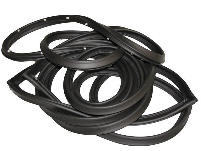 WEATHERSTRIP SET, Front Door, Repro  ** Limited Lifetime Warranty, see incl card for details **