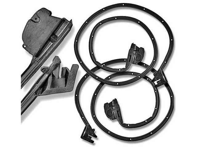 WEATHERSTRIP SET, Door, incl fasteners, *Soff Seal* repro  ** Limited Lifetime Warranty, see incl card for details **