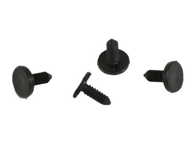 Door Weatherstrips Fastener Kit, 4-pc plastic pin kit for (64-72)