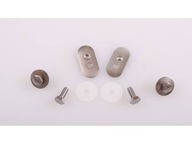 Door Rear Window Run Fastener Kit, 10-pieces, OE Correct AMK Products reproduction for (64-65)