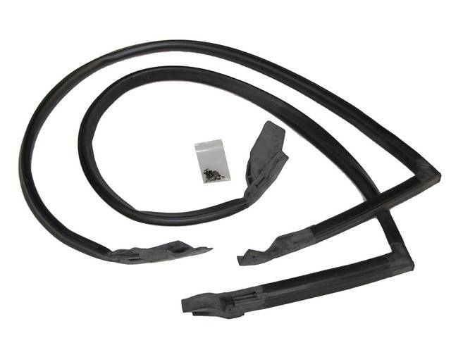 WEATHERSTRIP SET, Roof Side Rail, Repro  ** Limited Lifetime Warranty, see incl card for details **