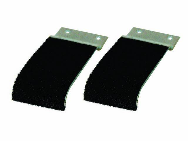 GUIDE PLATES, Door Window, Used on front and rear door glass to guide window, incl felt, does not incl hardware, Repro