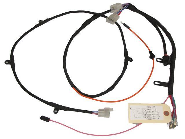 HARNESS, Power Window, front door crossover (LH to RH) w/ relay, OE Style Repro  ** Special order, may req original harness in advance **