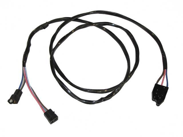 HARNESS, Power Window, Console switch to under dash junction, connects to LH door extension and body harness crossover for RH door extension, OE Style Repro