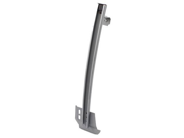 CAM, Door Window Guide, Rear LH, Heavy GAUGE STAMPED STEEL WINDOW TRACK W/ CORRECT PLATING, INCL ADJUSTABLE MOUNTING BRACKETS Like ORIGINAL, Repro