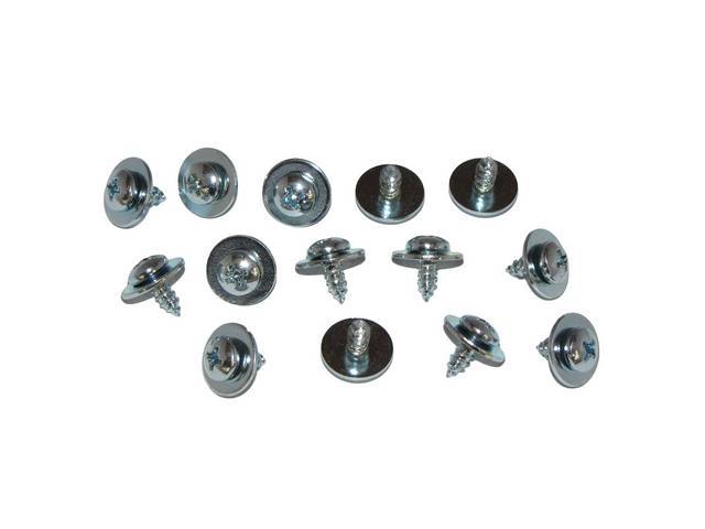 SCREW KIT, Convertible Rain Gutter, used to install gutter, (14) incl screws w/ washers, Repro