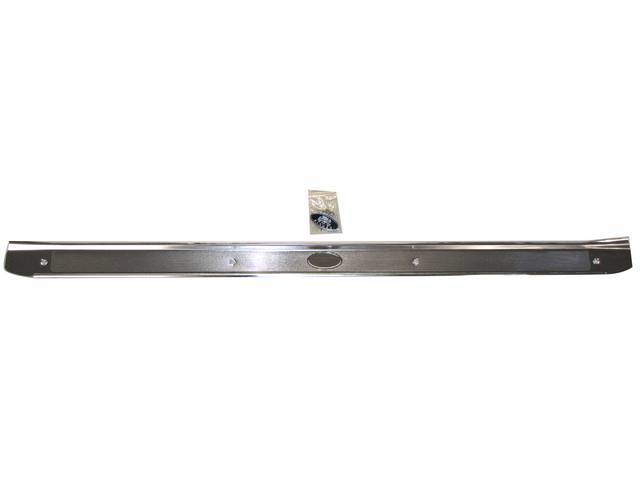 Scuff Plate / Door Sill Modling, RH, Imported, Includes Fisher adhesive decal, Reproduction for (68-72)
