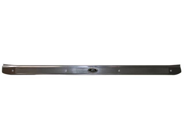MOLDING, Scuff Plate / Door Sill, LH, Imported, Includes Fisher adhesive decal, Reproduction for (68-72)
