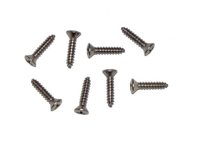 Scuff Plate / Door Sill Molding Fastener Kit, 8-pc kit