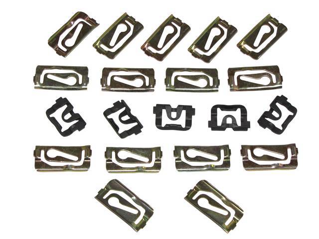 FASTENER KIT, Rear Window Molding, (20) Incl Retaining Clips, Concours Kit