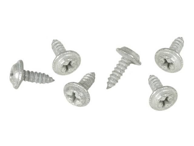 Seat Back Fastener Kit, 6-pc OE Correct AMK Products reproduction for (1968)