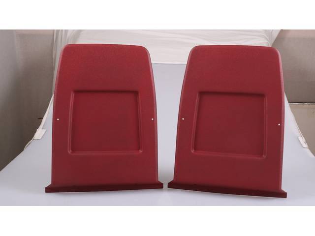Seat Back Panel Set, Red / Firethorn / Oxblood, ABS-Plastic reproduction