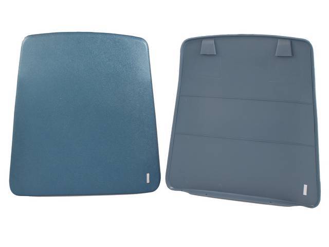 Seat Back Panel Set, Medium Blue, ABS-Plastic reproduction