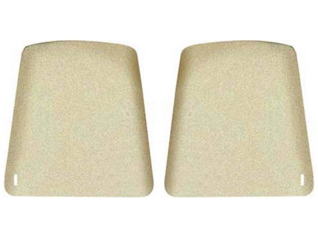 Seat Back Panel Set, Ivory / White, ABS-Plastic reproduction