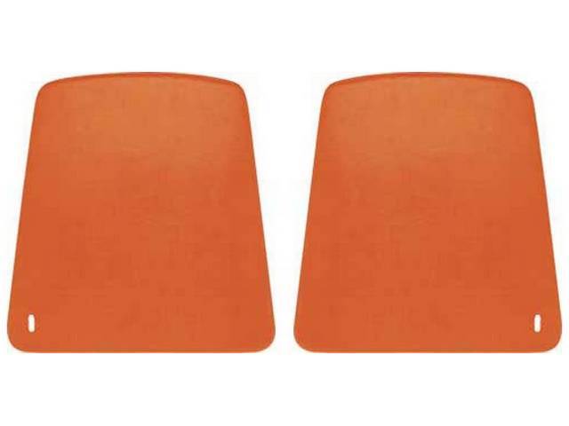 Seat Back Panel Set, Orange, ABS-Plastic reproduction