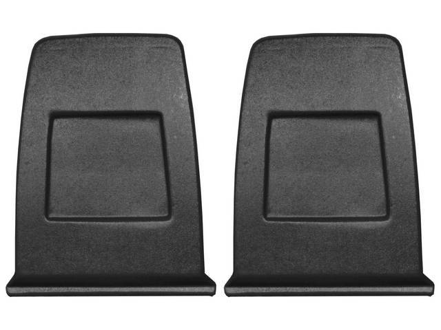 Seat Back Panel Set, Black, ABS-Plastic reproduction