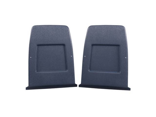 Seat Back Panel Set, Dark Blue, ABS-Plastic reproduction