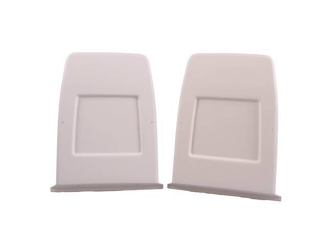 Seat Back Panel Set, White, ABS-Plastic reproduction