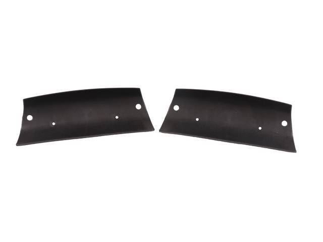 Headrest Inserts, Bucket Seat, Black, Pair, reproduction for (68-72)