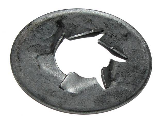 RETAINER WASHER, FRONT SEAT ARM COVER, USED ON BOTTOM SEAT CUSHION STUD TO RETAIN HINGE, USE W/ C-11375-1AK, GM