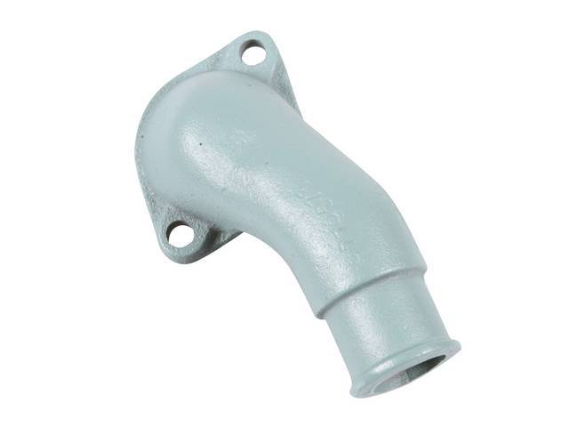 OUTLET, Coolant / Water Neck, features correct *9779073* p/n stamped in top of neck, aqua finish, repro
