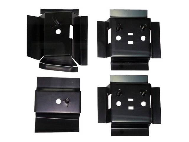 Bucket Seat Mounting Bracket Set, Converts bench seat to buckets, (4) One set per vehicle, reproduction