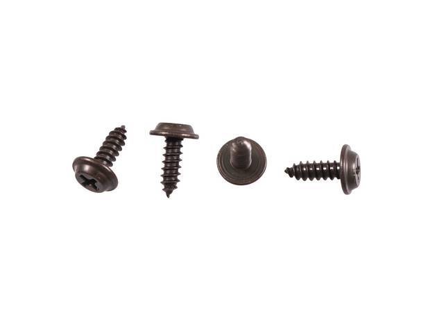 Ash Tray Retainer Fastener Kit, 4-pc OE Correct AMK Products reproduction for (70-72)